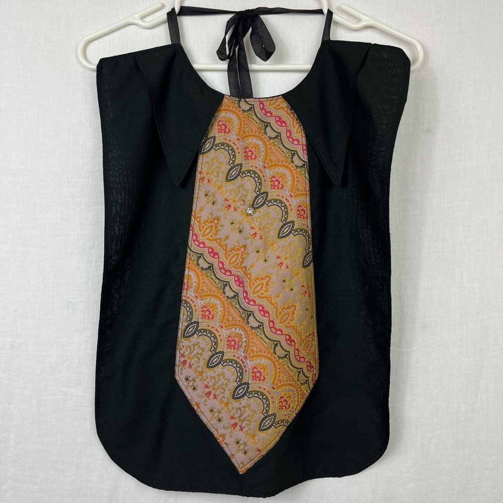 Collared Dickey With Necktie Unisex One Size Festival Indie Punk Gypsy Bohemian